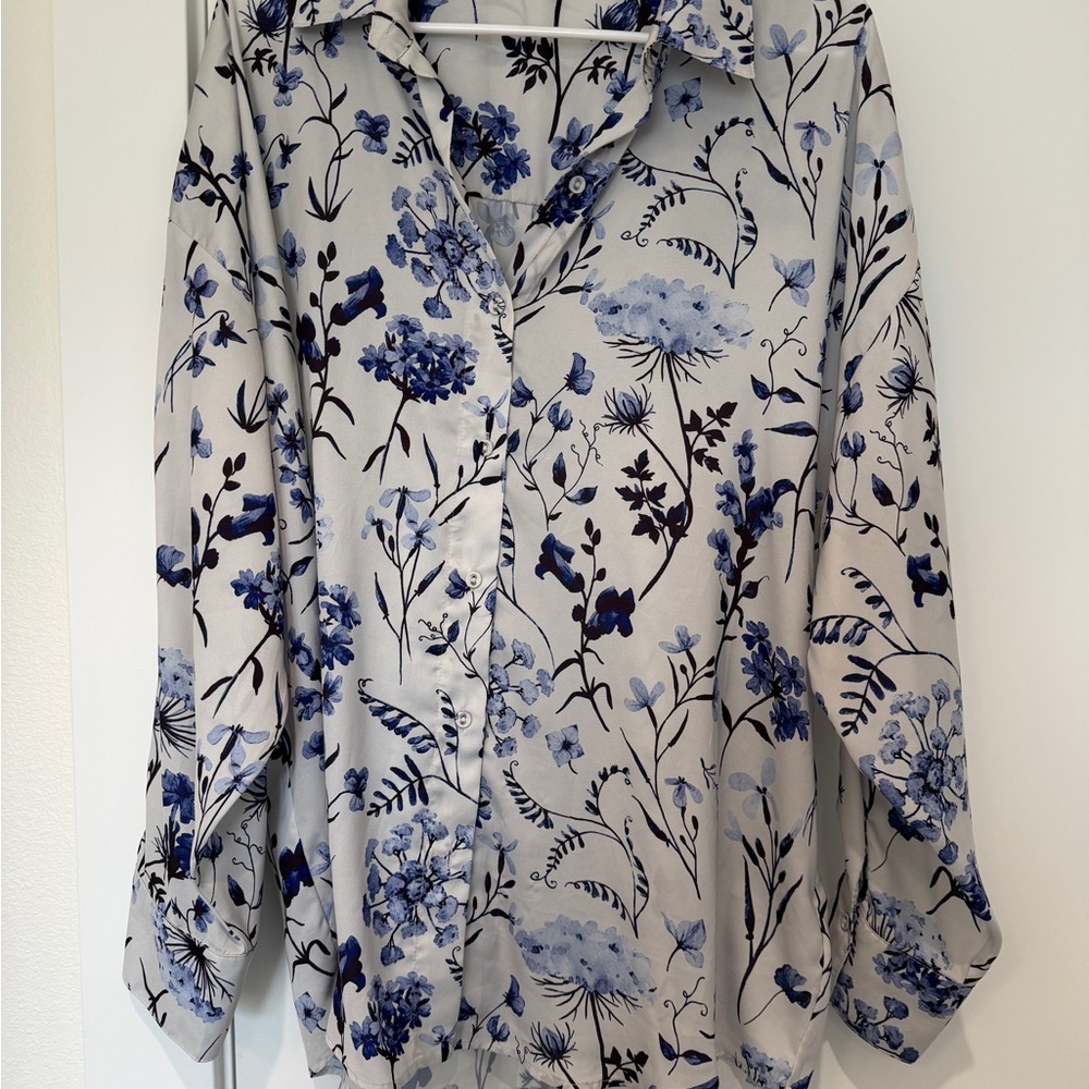 Favorite Daughter Ex-Boyfriend Floral Button Down Shirt